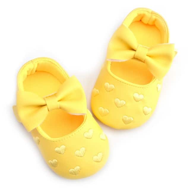 Loafer für Babymädchen mit Herzmuster