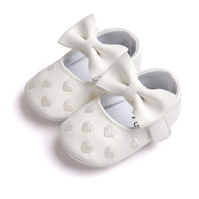 Loafer für Babymädchen mit Herzmuster