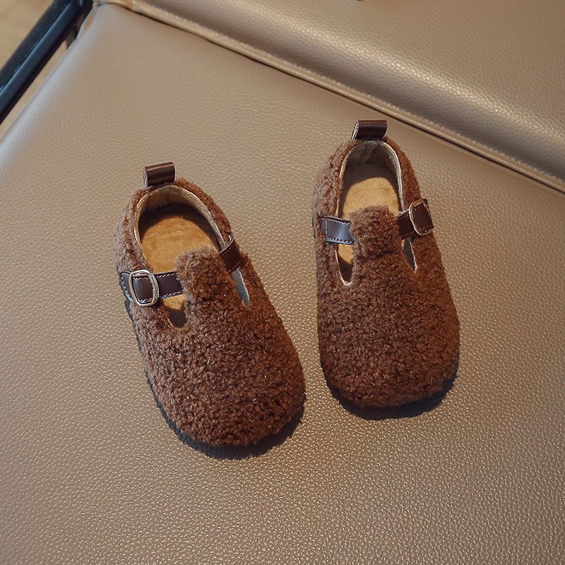 Kunstfell-Loafer für Kinder