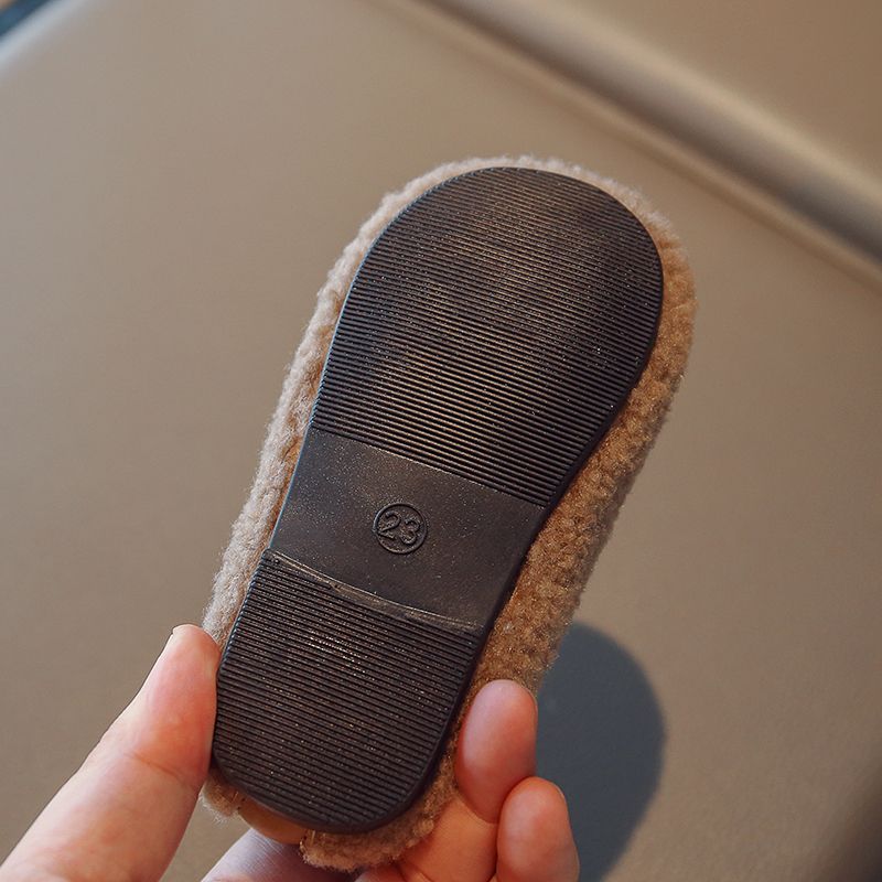 Kunstfell-Loafer für Kinder