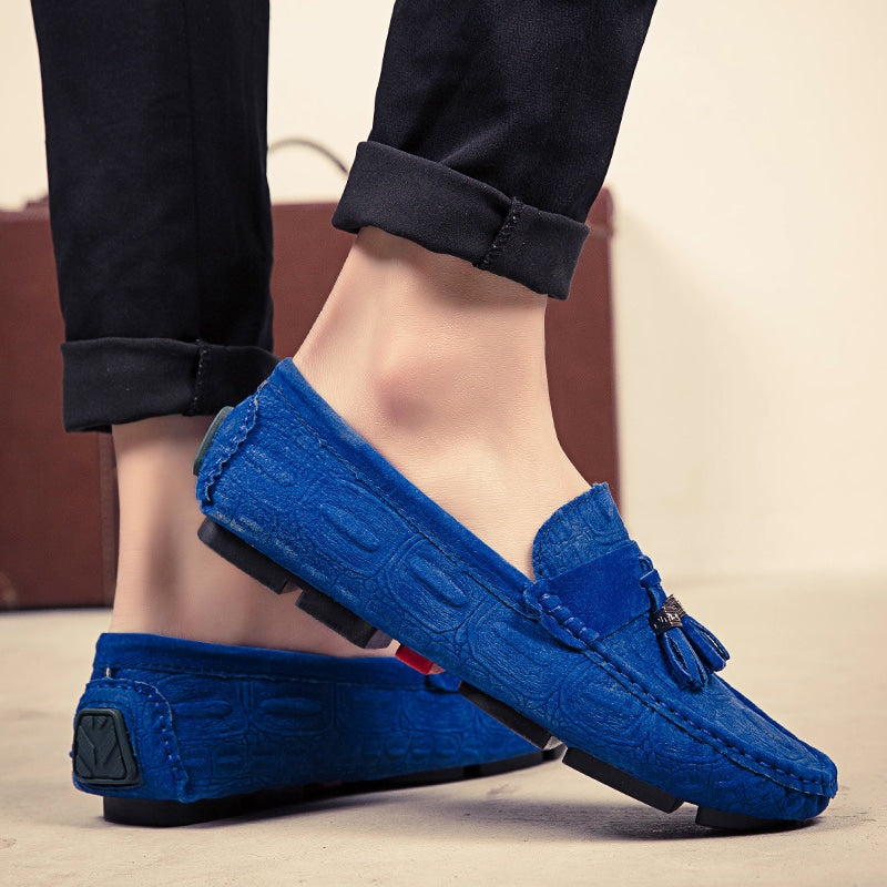 Wildleder-Loafer mit Quaste für Herren
