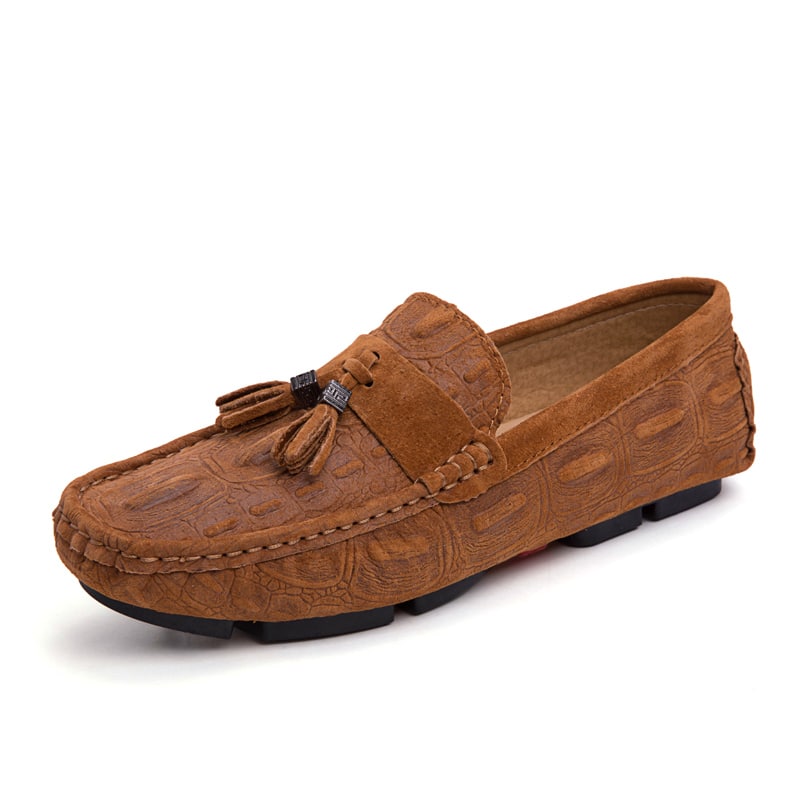 Wildleder-Loafer mit Quaste für Herren