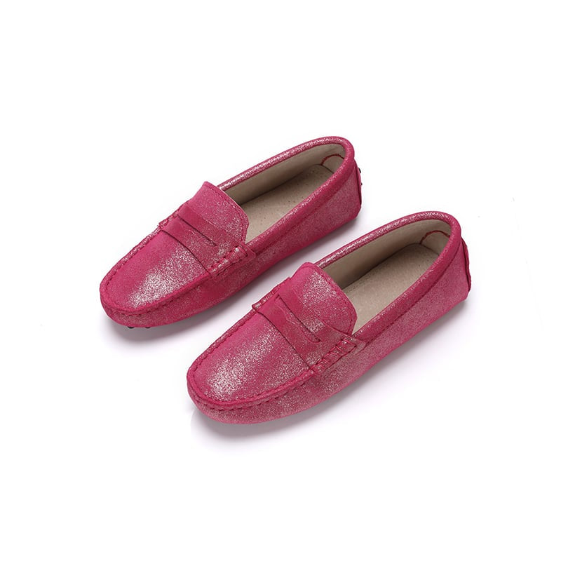 Pailletten-Mokassins für Damen Frühling Sommer