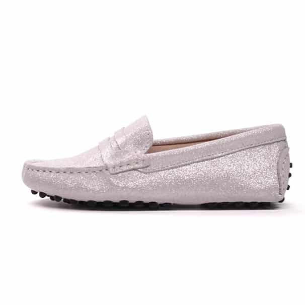 Pailletten-Mokassins für Damen Frühling Sommer