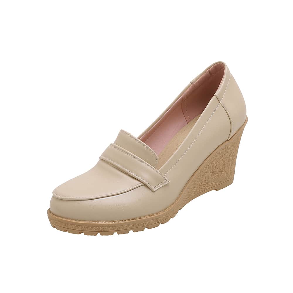Damen-Loafer mit Keilabsatz