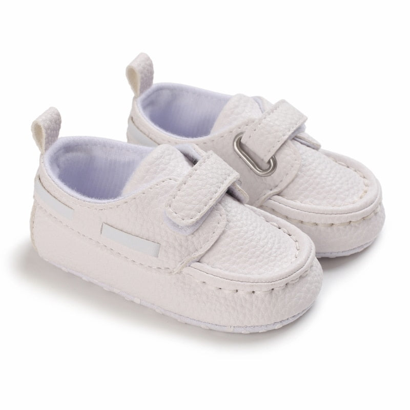 Mokassins mit Klettverschluss im Bootsstil für Babys