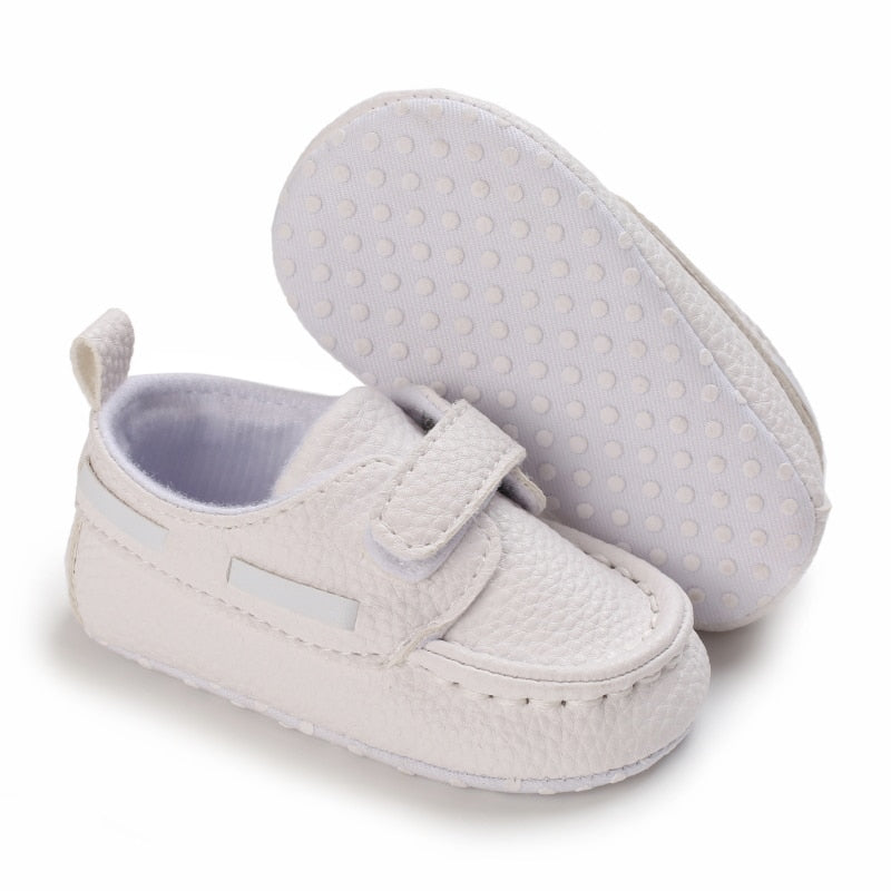 Mokassins mit Klettverschluss im Bootsstil für Babys