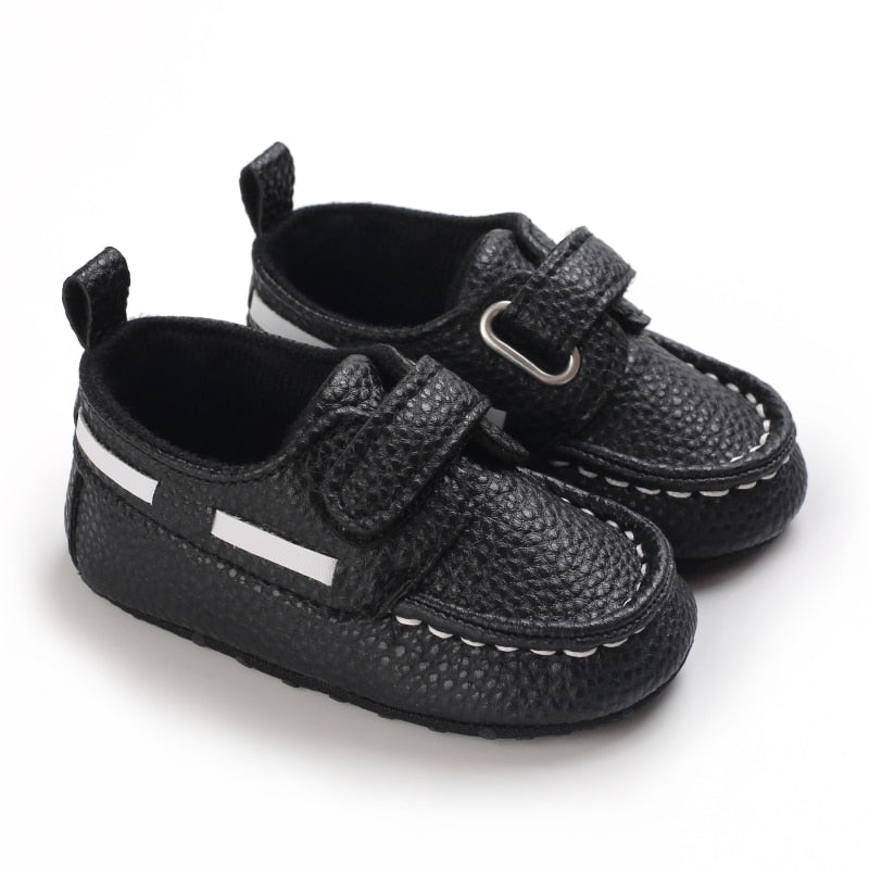 Mokassins mit Klettverschluss im Bootsstil für Babys