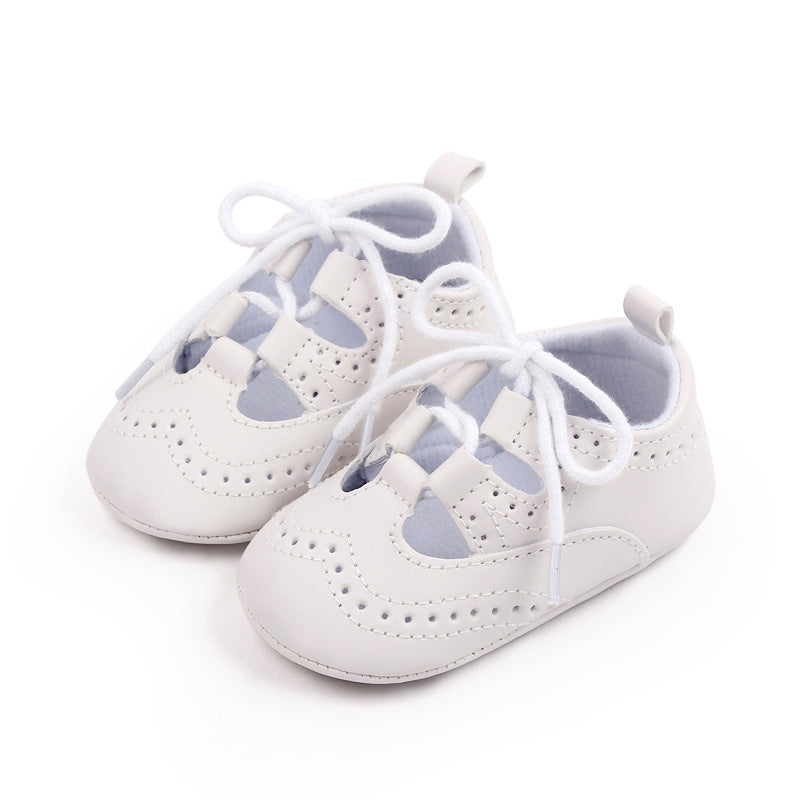 Durchbrochene Loafer mit Schnürsenkeln im Sneaker-Stil für Babymädchen