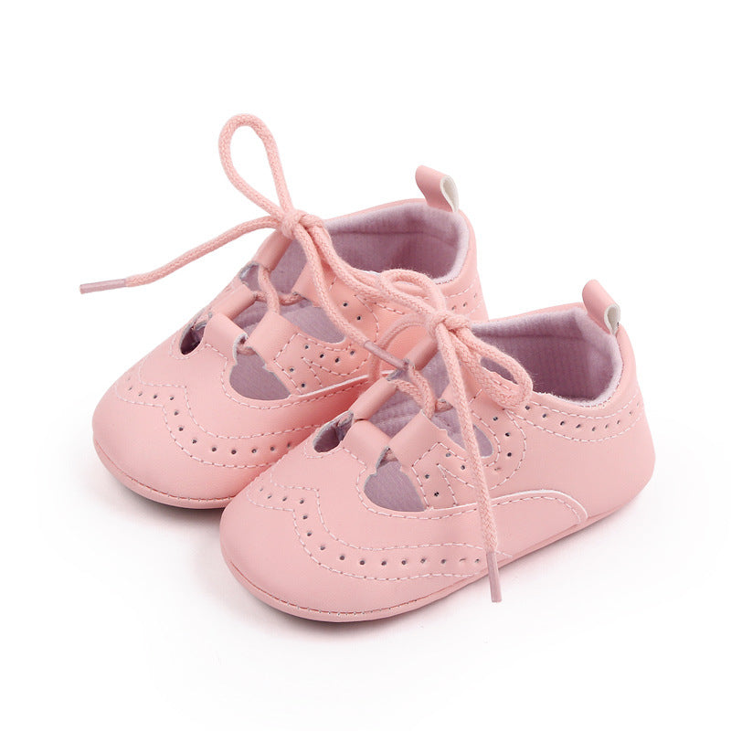 Durchbrochene Loafer mit Schnürsenkeln im Sneaker-Stil für Babymädchen