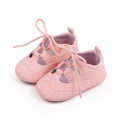Durchbrochene Loafer mit Schnürsenkeln im Sneaker-Stil für Babymädchen, Rosa