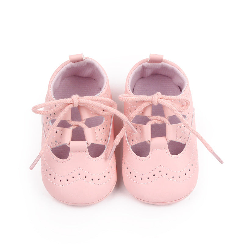 Durchbrochene Loafer mit Schnürsenkeln im Sneaker-Stil für Babymädchen