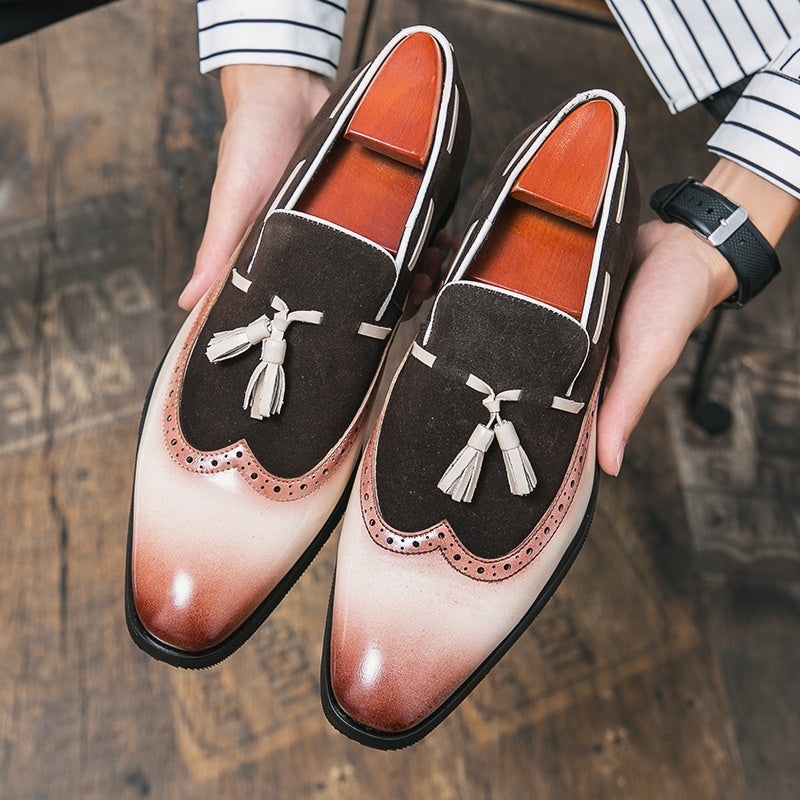Quasten-Loafer mit originalem Design für Herren