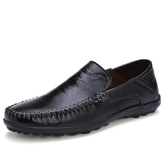 Schwarze Slipper aus Kunstleder für Herren, Schwarz