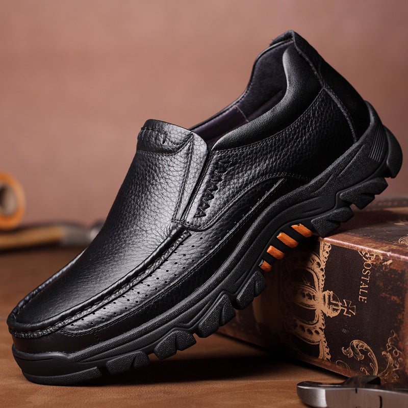 Orthopädische Loafer aus weichem Kunstleder für Herren