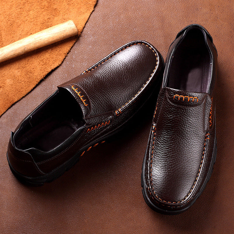 Orthopädische Loafer aus weichem Kunstleder für Herren