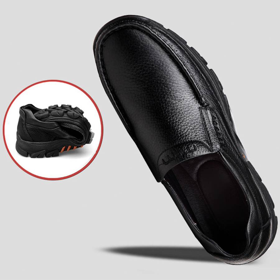 Orthopädische Loafer aus weichem Kunstleder für Herren