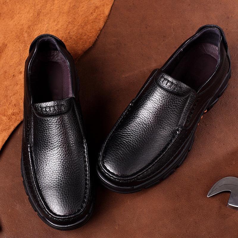 Orthopädische Loafer aus weichem Kunstleder für Herren