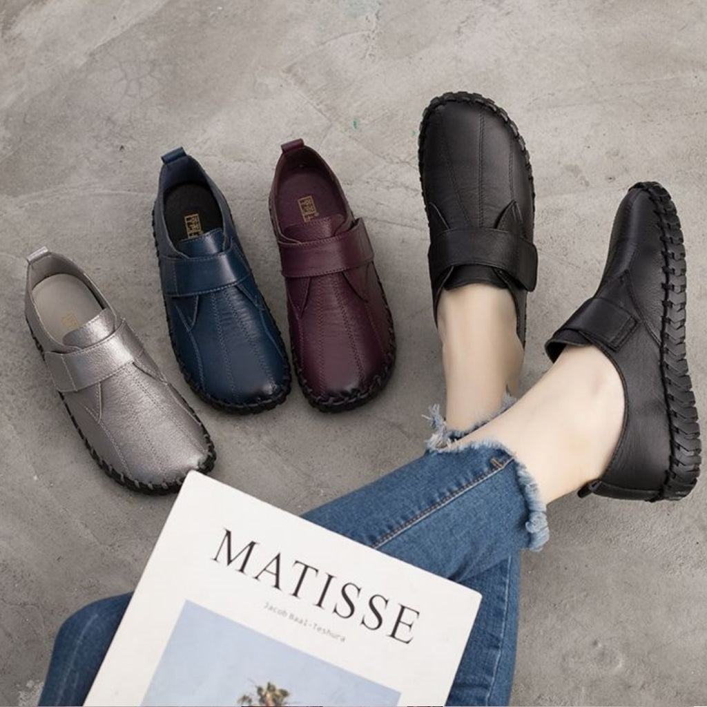 Orthopädische Klettverschluss-Mokassins für Damen