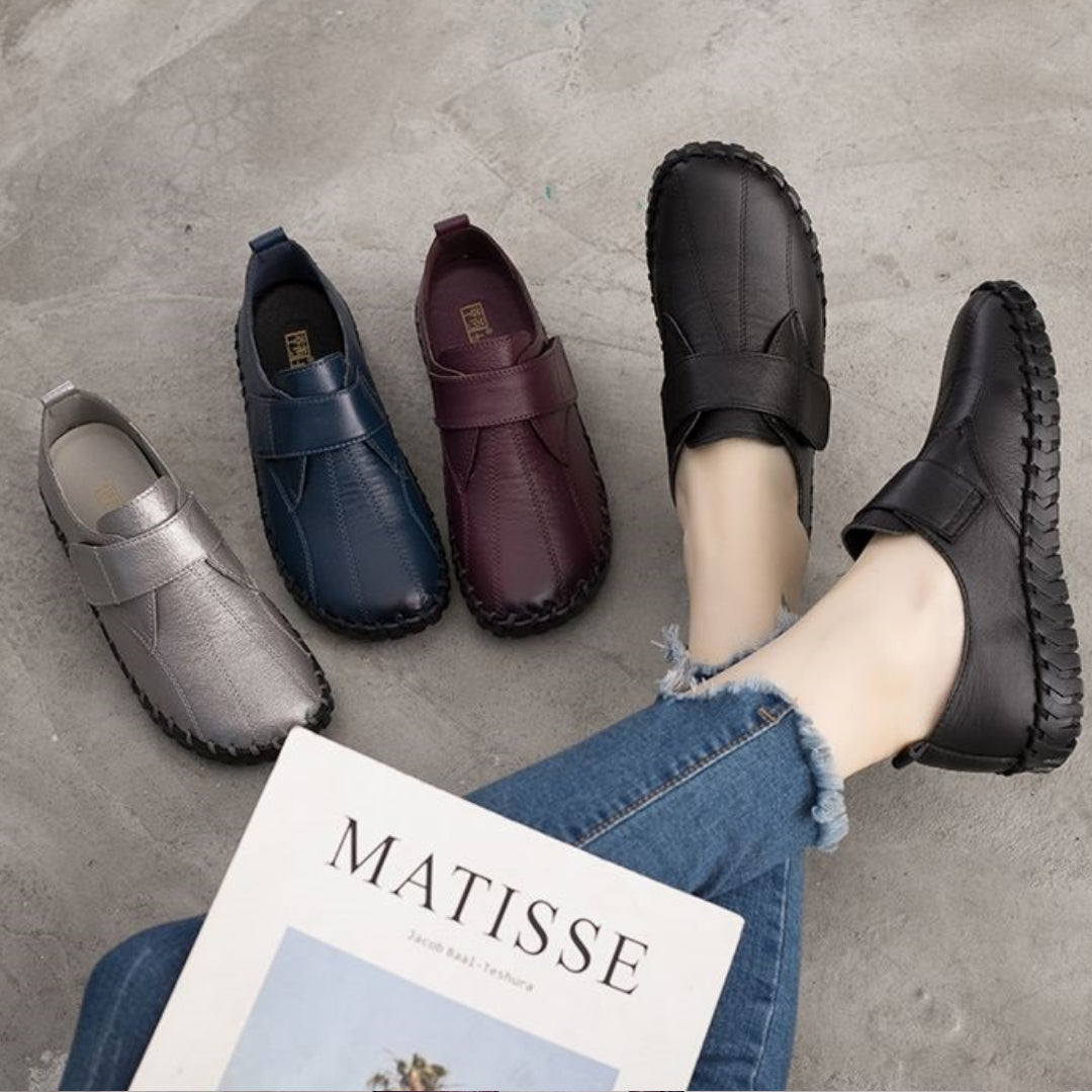 Orthopädische Klettverschluss-Mokassins für Damen