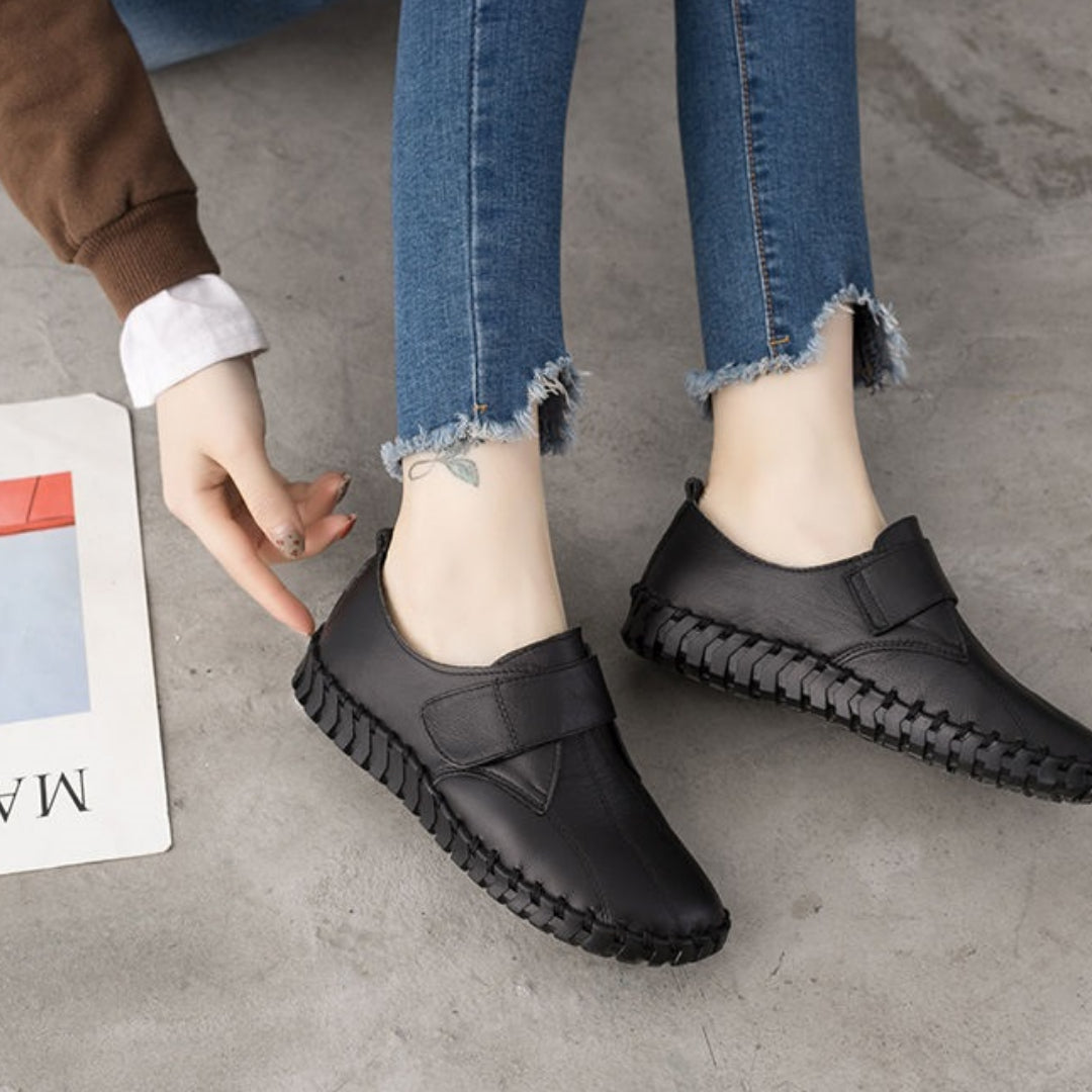Orthopädische Klettverschluss-Mokassins für Damen