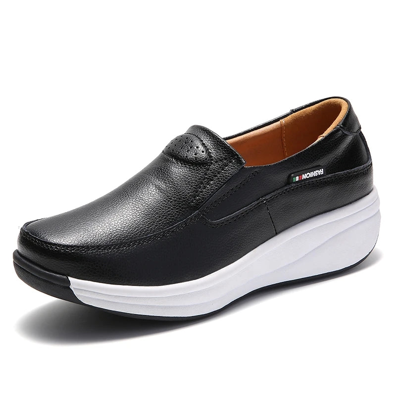Orthopädische Loafer mit Keilsohle für Damen