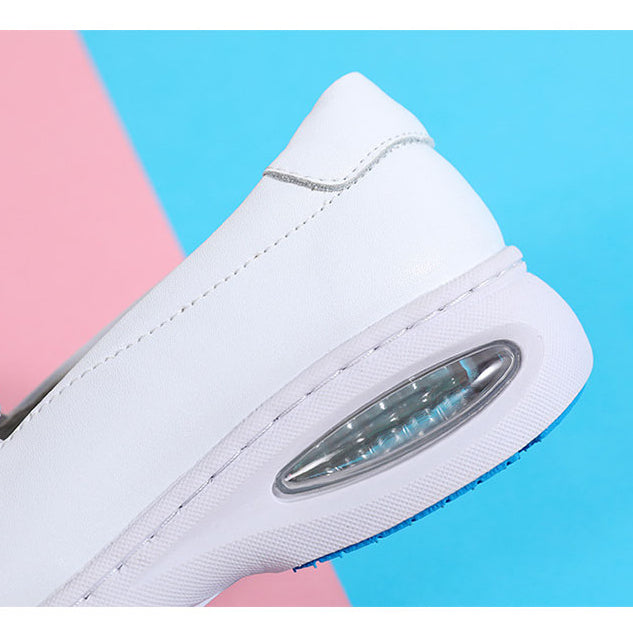 Orthopädische stoßdämpfende Leder-Loafer für Damen