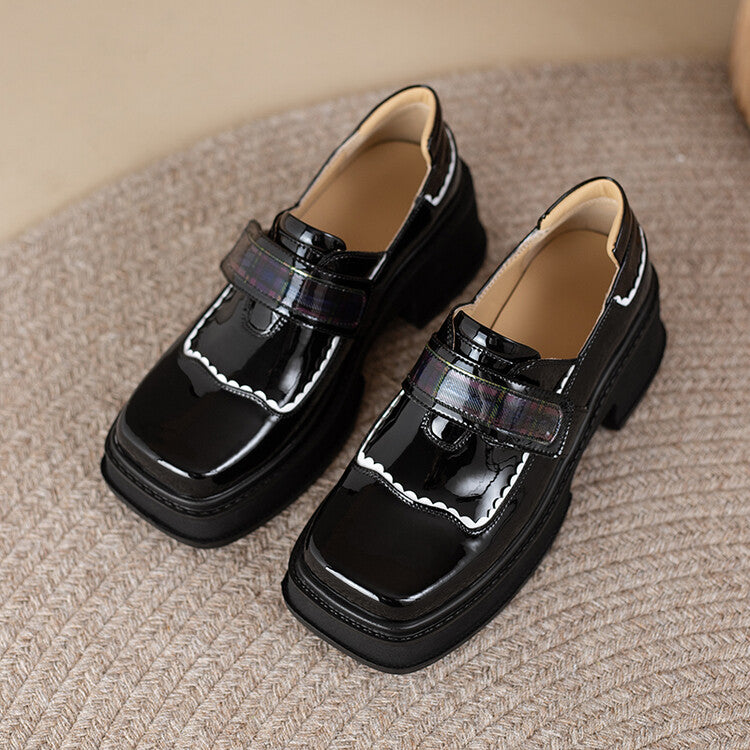Plateau-Loafer mit originalem Design für Damen