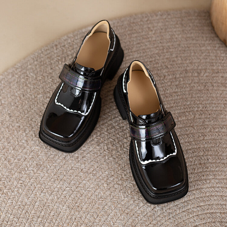 Plateau-Loafer mit originalem Design für Damen