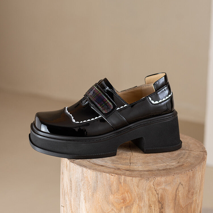 Plateau-Loafer mit originalem Design für Damen