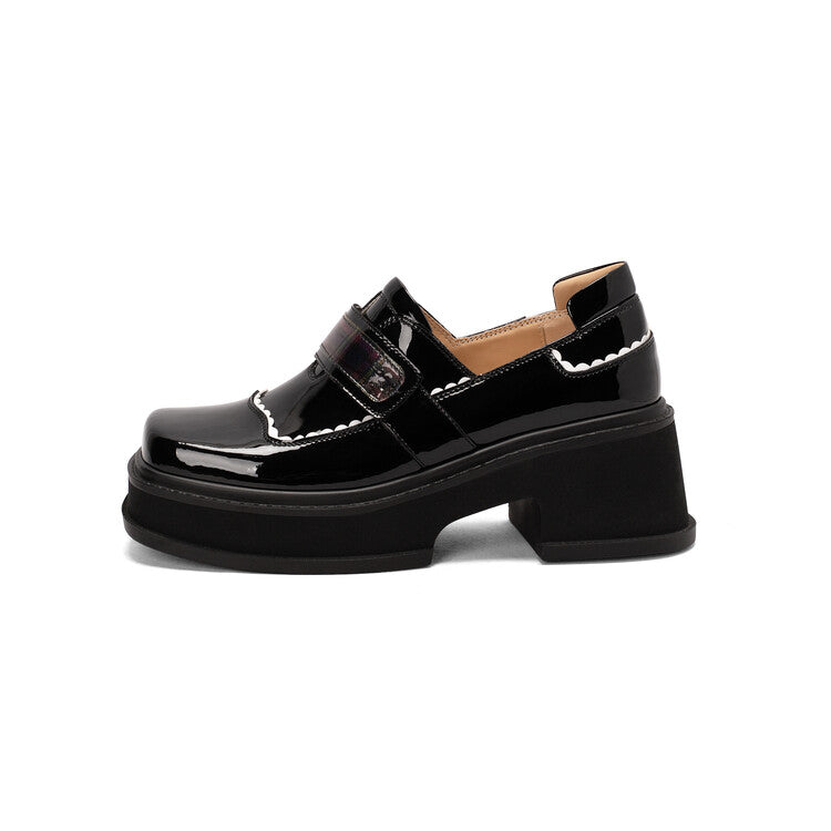 Plateau-Loafer mit originalem Design für Damen