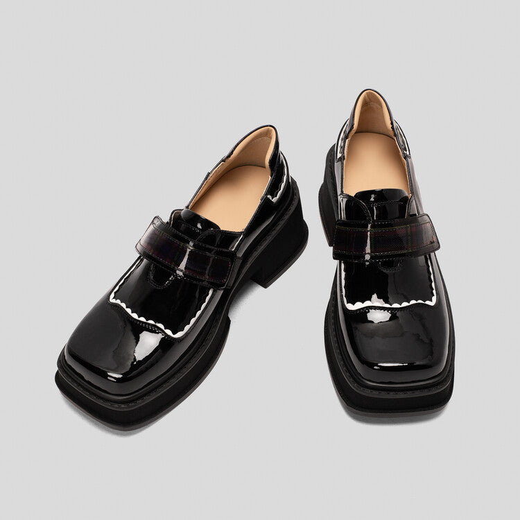 Plateau-Loafer mit originalem Design für Damen
