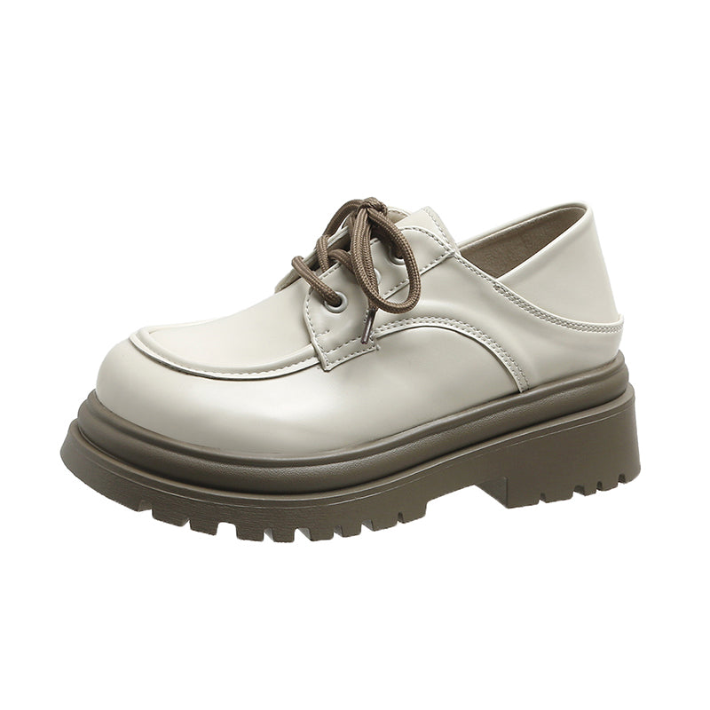 Plateau-Loafer mit Schnürung für Damen