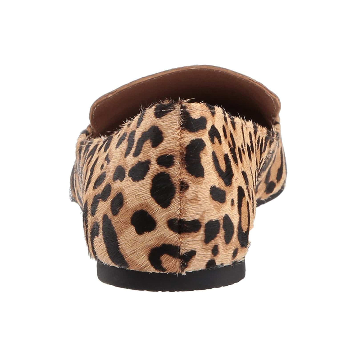 Spitze Damen-Loafer aus Leoparden-Print-Samt