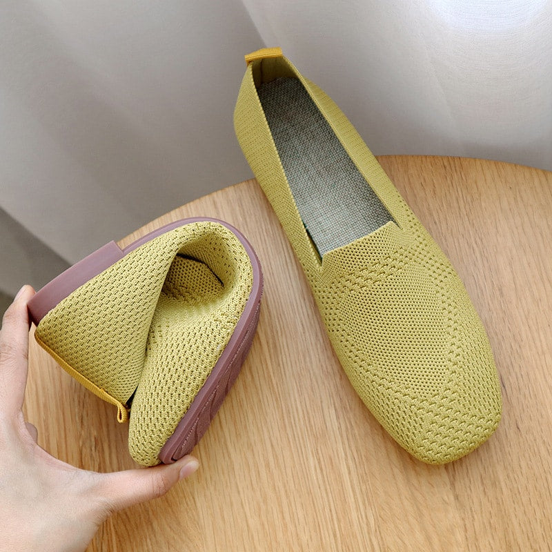 Weiche Mesh-Mokassins für Damen