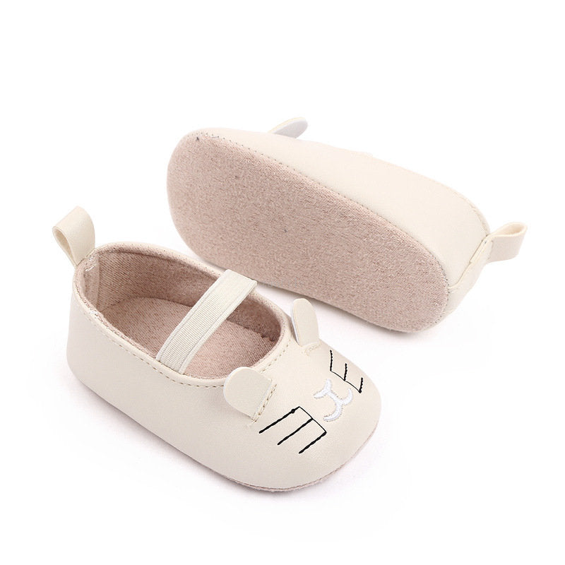Weiche Mokassins mit Kätzchen-Motiv für Baby-Mädchen