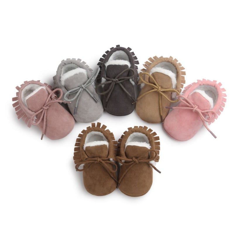 mokassin für Babys aus Wildleder