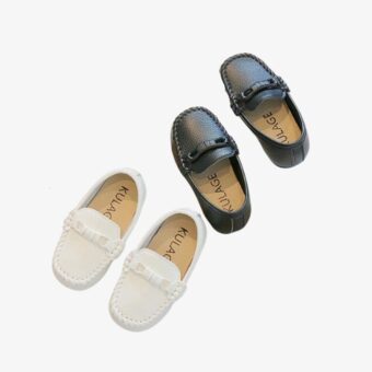 Weiche lässige Mokassins aus Leder für Jungen