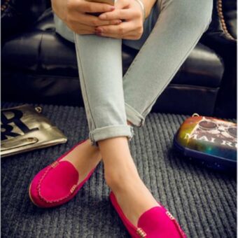 Flache, lässige Mokassins für Frauen