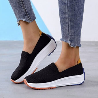 Orthopädische Mokassins aus atmungsaktivem Netzgewebe, Typ Turnschuhe