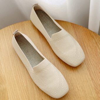 Weiche Mokassins aus Netzstoff für Frauen